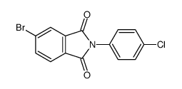 5-bromo-2-(4-chlorophenyl)isoindole-1,3-dione结构式