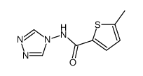 5-methyl-N-(1,2,4-triazol-4-yl)thiophene-2-carboxamide结构式
