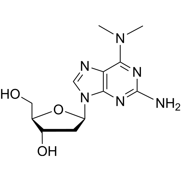 6-dimethylamino-2'-deoxyguanosine Structure
