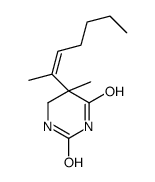 5-hept-2-en-2-yl-5-methyl-1,3-diazinane-2,4-dione Structure