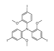 4-iodo-N,N-bis(4-iodo-2-methoxyphenyl)-2-methoxyaniline Structure