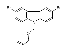 3,6-dibromo-9-(prop-2-enoxymethyl)carbazole Structure
