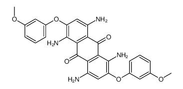 1,4,5,8-tetraamino-2,6-bis(3-methoxyphenoxy)anthracene-9,10-dione结构式