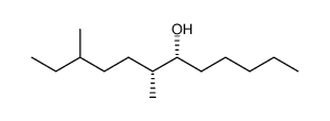 (6R,7R,10ξ)-7,10-dimethyldodecan-6-ol结构式