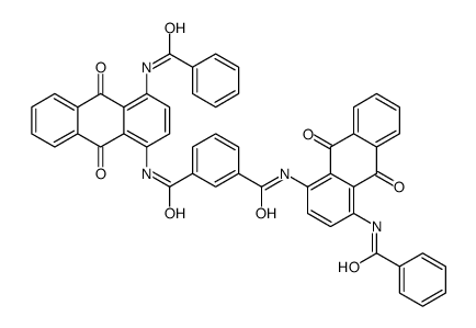 N,N'-bis[4-(benzoylamino)-9,10-dihydro-9,10-dioxo-1-anthryl]isophthaldiamide Structure