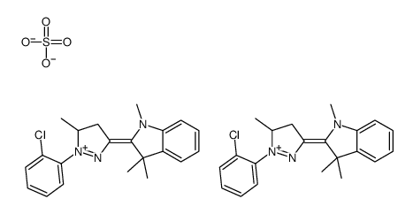 2-[1-(2-chlorophenyl)-4,5-dihydro-5-methyl-1H-pyrazol-3-yl]-1,3,3-trimethyl-3H-indolium sulphate (2:1) Structure