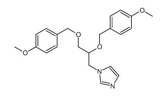 1-[2,3-bis[(4-methoxyphenyl)methoxy]propyl]imidazole结构式