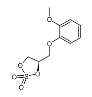 (R)-4-((2-methoxyphenoxy)methyl)-1,3,2-dioxathiolane 2,2-dioxide结构式
