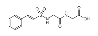 (E)-2-(2-(2-phenylvinylsulfonamido)acetamido)acetic acid Structure