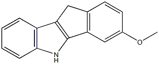 3-methoxy-5,10-dihydroindeno[1,2-b]indole结构式