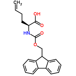 (S)-N-Fmoc-2-(3'-butenyl)glycine Structure