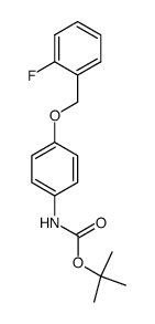 [4-(2-fluoro-benzyloxy)-phenyl]-carbamic acid tert-butyl ester Structure