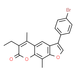 3-(4-bromophenyl)-6-ethyl-5,9-dimethylfuro[3,2-g]chromen-7-one picture