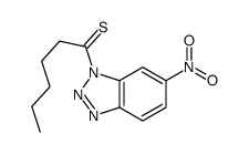 1-(6-NITROBENZOTRIAZOL-1-YL)HEXANE-1-THIONE structure