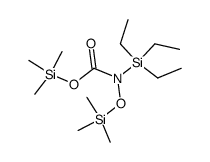 trimethylsilyl (triethylsilyl)(trimethylsiloxy)carbamate结构式