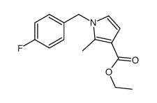 ethyl 1-[(4-fluorophenyl)methyl]-2-methylpyrrole-3-carboxylate Structure