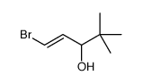 1-bromo-4,4-dimethylpent-1-en-3-ol Structure