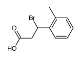 3-bromo-3-o-tolyl-propionic acid结构式