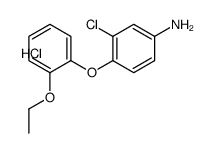 3-chloro-4-(2-ethoxyphenoxy)aniline,hydrochloride结构式
