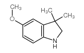 5-甲氧基-3,3-二甲基吲哚啉结构式