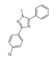 3-(4-chlorophenyl)-1-methyl-5-phenyl-1H-1,2,4-triazole结构式