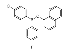 (4-chlorophenyl)-(4-fluorophenyl)-quinolin-8-yloxyborane Structure