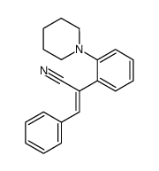 α-(Phenylmethylene)-2-(1-piperidinyl)-benzeneacetonitrile结构式