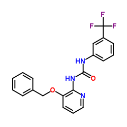 1-(3-TRIFLUOROMETHYLPHENYL)-3-(3-BENZYLOXY(2-PYRIDYL))UREA structure