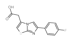 [6-(4-FLUORO-PHENYL)-IMIDAZO[2,1-B]THIAZOL-3-YL]-ACETIC ACID Structure