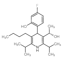 3-Pyridinemethanol, 5-butyl-4-(4-fluoro-2-hydroxyphenyl)-a-methyl-2,6-bis(1-methylethyl)-, (aS)- picture