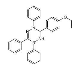 6-(4-ethoxyphenyl)-2,3,5-triphenyl-1,6-dihydro-1,2,4,5-tetrazine结构式