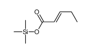 2-Pentenoic acid, trimethylsilyl ester Structure