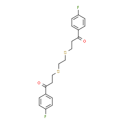 1-(4-FLUOROPHENYL)-3-[(2-([3-(4-FLUOROPHENYL)-3-OXOPROPYL]SULFANYL)ETHYL)SULFANYL]-1-PROPANONE结构式