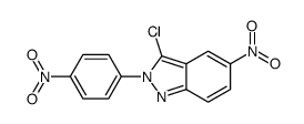 3-chloro-5-nitro-2-(4-nitrophenyl)indazole结构式