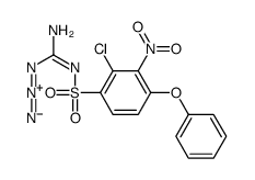 2-(2-chloro-3-nitro-4-phenoxyphenyl)sulfonyl-1-diazoguanidine结构式