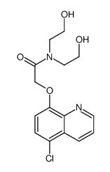 2-(5-chloroquinolin-8-yl)oxy-N,N-bis(2-hydroxyethyl)acetamide Structure