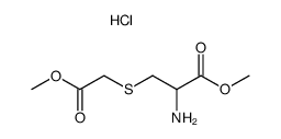 dimethyl ester of 5-(carboxymethyl) L-(+)-cystine hydrochloride结构式