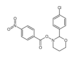 [2-(4-chlorophenyl)-1,3-oxazinan-3-yl] 4-nitrobenzoate结构式