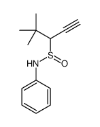 4,4-dimethyl-N-phenylpent-1-yne-3-sulfinamide结构式