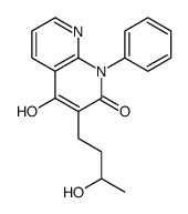 4-hydroxy-3-(3-hydroxybutyl)-1-phenyl-1,8-naphthyridin-2-one结构式