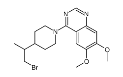 4-[4-(1-bromopropan-2-yl)piperidin-1-yl]-6,7-dimethoxyquinazoline Structure