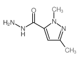 1,3-Dimethyl-1H-pyrazole-5-carbohydrazide Structure