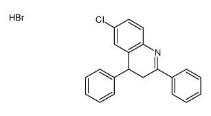 6-chloro-2,4-diphenyl-3,4-dihydroquinoline,hydrobromide结构式