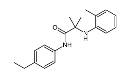 N-(4-ethylphenyl)-2-methyl-2-(2-methylanilino)propanamide Structure