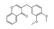 3-[(3,4-dimethoxyphenyl)methyl]chromen-4-one结构式