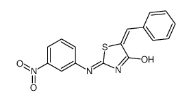 5-benzylidene-2-(3-nitroanilino)-1,3-thiazol-4-one Structure