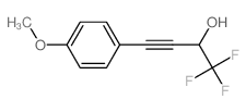 1,1,1-trifluoro-4-(4-methoxyphenyl)but-3-yn-2-ol结构式