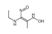 N-[1-(ethylamino)-1-nitrosoprop-1-en-2-yl]hydroxylamine Structure