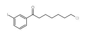 7-CHLORO-1-(3-IODOPHENYL)-1-OXOHEPTANE Structure