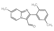2-(2,5-dimethylphenyl)-7-methylimidazo[1,2-a]pyridine-3-carbaldehyde Structure